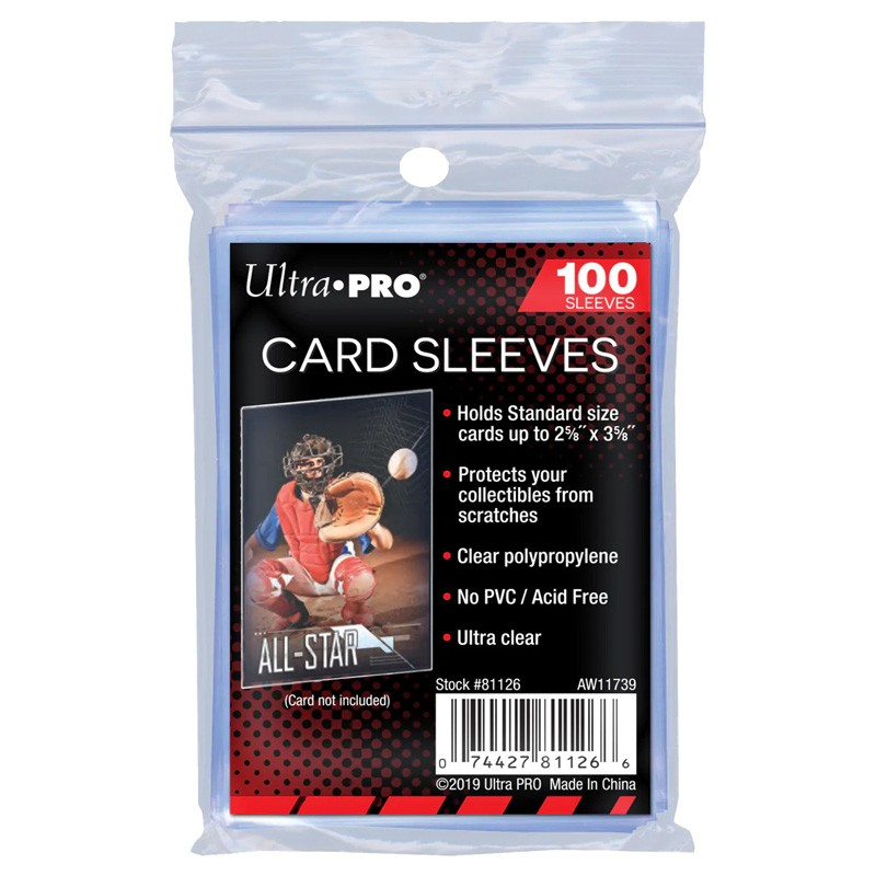 Ultra Pro - 100 sleeves standard - cartes 66 x 91 mm - soft transparent