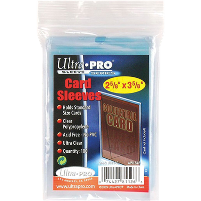 ULTRA PRO : 100 SLEEVES STANDARD SOFT TRANSPARENT