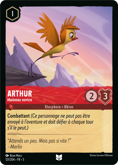 Arthur, Moineau novice 121/204 • FR • 5