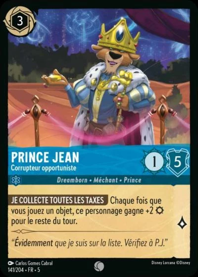 Prince Jean, Corrupteur opportuniste 141/204 • FR • 5