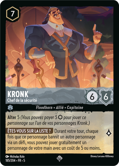 Kronk, Chef de la sécurité 185/204 • FR • 5