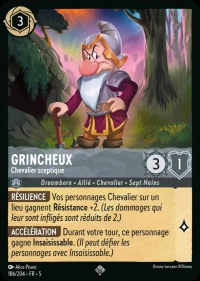 Grincheux, Chevalier sceptique 186/204 • FR • 5