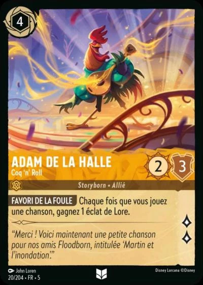 Adam de la Halle, Coq'n'Roll 20/204 • FR • 5