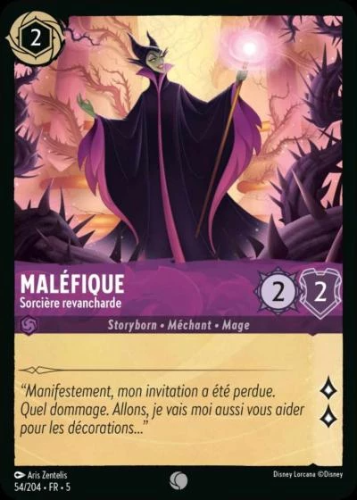 Maléfique, Sorcière revancharde 54/204 • FR • 5