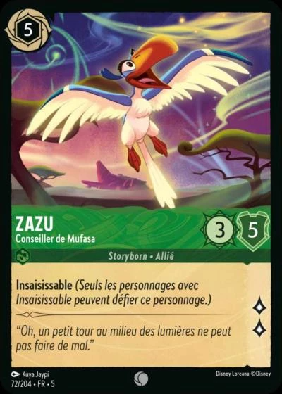 Zazu, Conseiller de Mufasa 72/204 • FR • 5