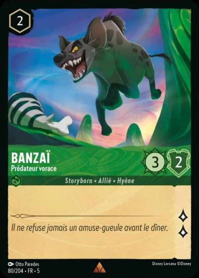 Banzaï, Prédateur vorace 80/204 • FR • 5