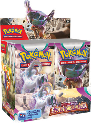 Display de 36 Boosters Pokémon Évolutions à Paldea – EV02